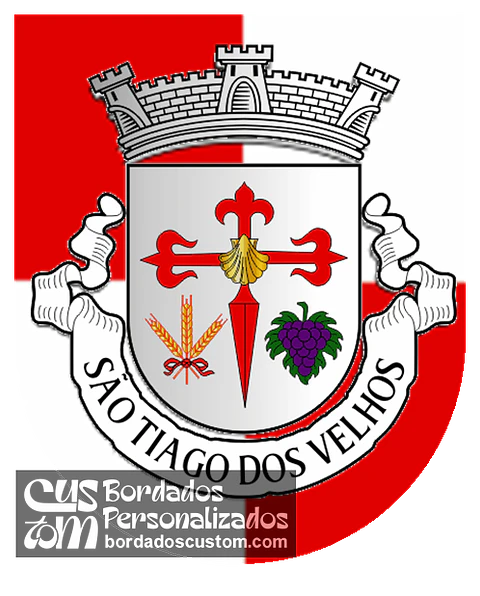 Emblema Bordado Freguesia de São Tiago dos Velhos (Arruda dos Velhos, Lisboa)