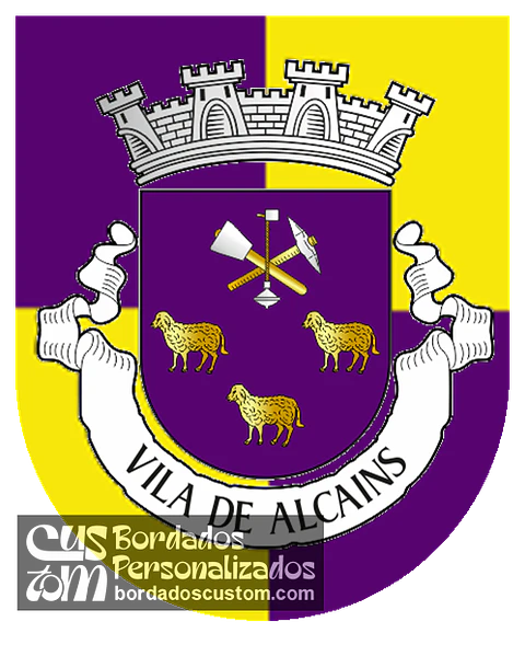 Emblema Bordado Freguesia de Alcains (Castelo Branco, Castelo Branco)