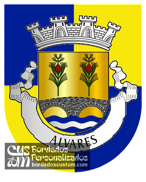 Emblema Bordado Freguesia de Alvares (Góios, Coimbra)