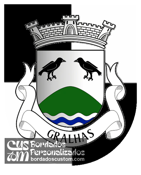 Emblema Bordado Freguesia de Gralhas (Montalegre, Vila Real)