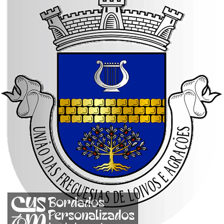 Emblema Bordado Freguesia de Loivos e Póvoa de Agrações (Chaves, Vila Real) 1