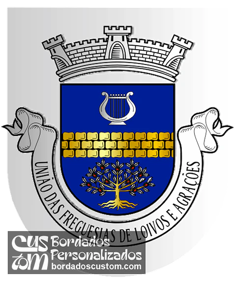 Emblema Bordado Freguesia de Loivos e Póvoa de Agrações (Chaves, Vila Real)