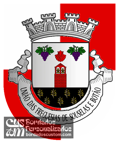Emblema Bordado Freguesia de Souselas e Botão (Coimbra, Coimbra)