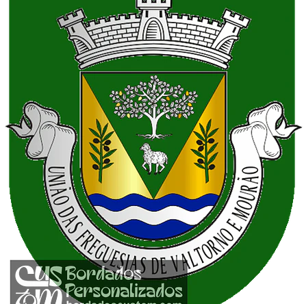Emblema Bordado Freguesia de Valtorno e Mourão (Vila Flor, Bragança) 1