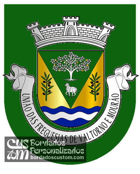 Emblema Bordado Freguesia de Valtorno e Mourão (Vila Flor, Bragança)