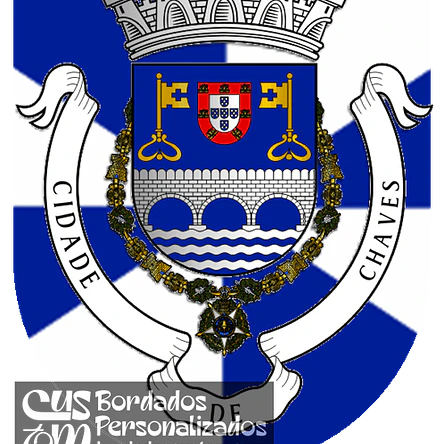 Emblema Bordado Município de Chaves (Vila Real) 1