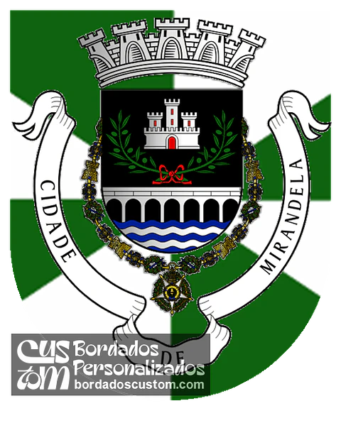 Emblema Bordado Município de Mirandela (Bragança)