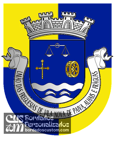 Emblema Bordado Freguesia de Vila Nova de Paiva, Alhais e Fráguas (Vila Nova de Paiva, Viseu)