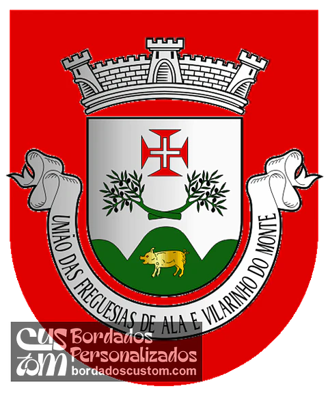 Emblema Bordado Freguesia de Ala e Vilarinho do Monte (Macedo de Cavaleiros, Bragança)