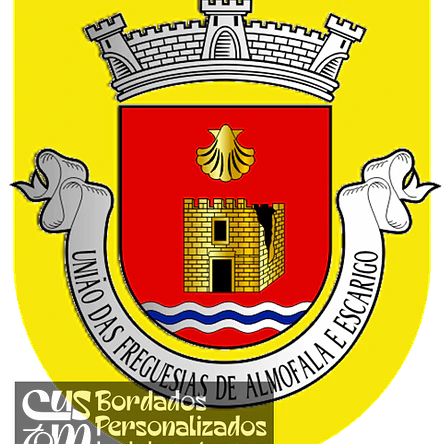 Emblema Bordado Freguesia de Almofala e Escarigo (Figueira de Castelo Rodrigo, Guarda) 1