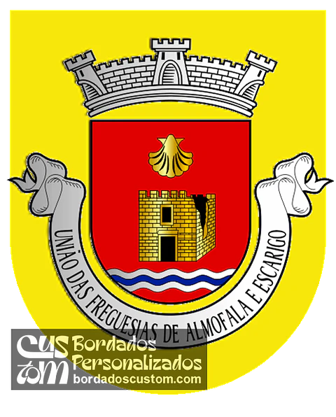 Emblema Bordado Freguesia de Almofala e Escarigo (Figueira de Castelo Rodrigo, Guarda)