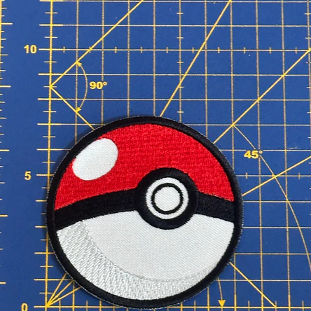 Emblema Bordado Pokebola 2