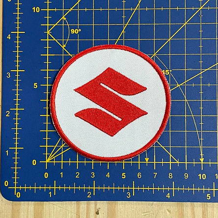 Emblema Bordado Suzuki - Logo Redondo 2