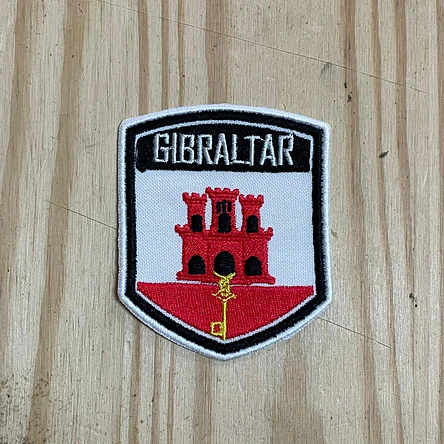 Emblema Bordado Brasão de Gibraltar 1