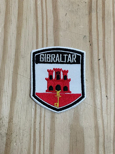 Emblema Bordado Brasão de Gibraltar