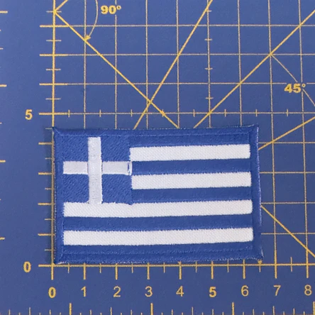 Embroidered Emblem of the Greek Flag 2
