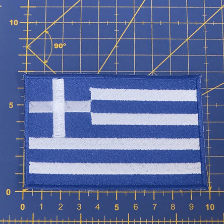 Embroidered Emblem of the Greek Flag 3