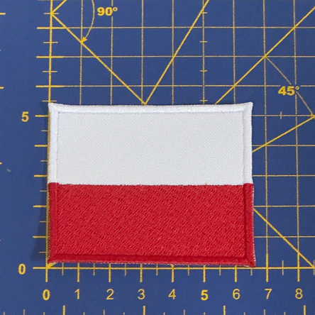 Embroidered Emblem of the Flag of Monaco 2