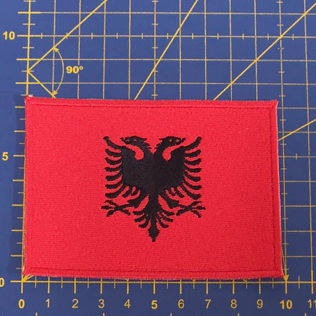 Embroidered Emblem of the Albanian Flag 3
