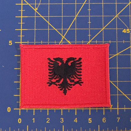 Embroidered Emblem of the Albanian Flag 2