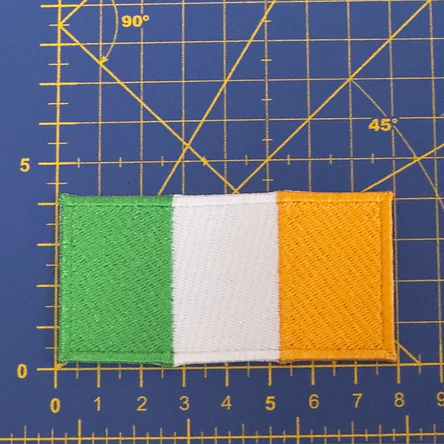 Embroidered Emblem of the Irish Flag 3