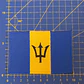 Embroidered Emblem of the Flag of Barbados - thumbnail 2