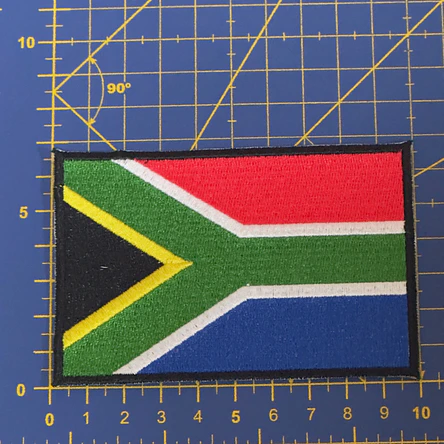 Embroidered Emblem of the South African Flag 3