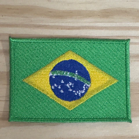 Embroidered Emblem of the Brazilian Flag