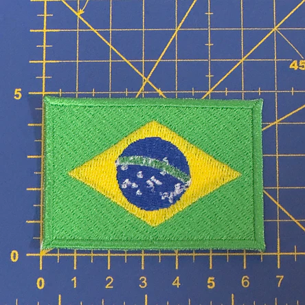 Embroidered Emblem of the Brazilian Flag 2