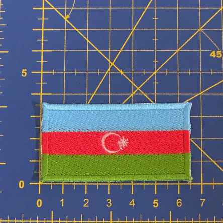 Embroidered Emblem of the Flag of Azerbaijan 2