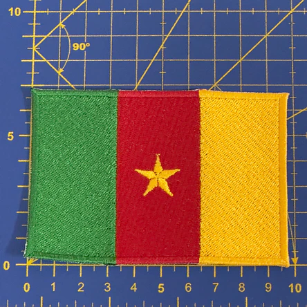 Embroidered Emblem of the Cameroon Flag 2