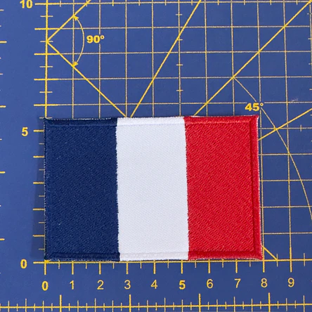 Embroidered Emblem of the Flag of France 3