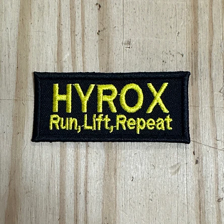 Emblema Bordado Hyrox - Run, Lift, Repeat 1