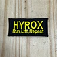 Emblema Bordado Hyrox - Run, Lift, Repeat - Thumbnail 1