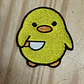 Emblema Bordado Pato Amarelo com Faca - Thumbnail 1