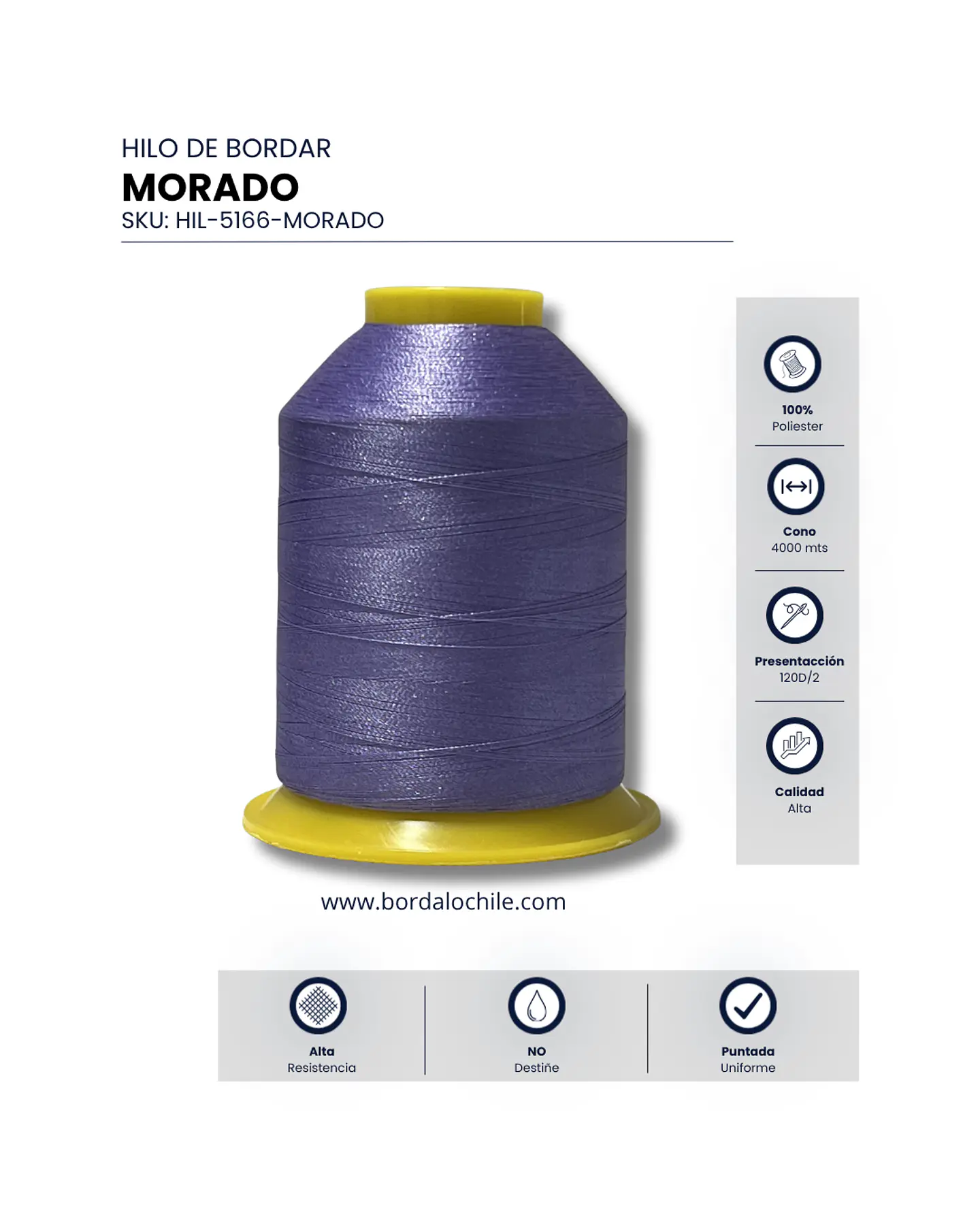 Hilo de Bordar Durafil 120D/2 - Todos los Colores 9