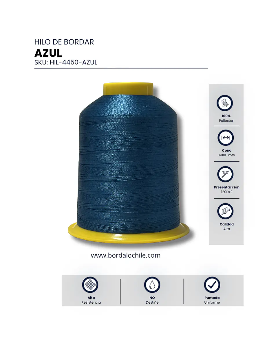 Hilo de Bordar Durafil 120D/2 - Todos los Colores 13