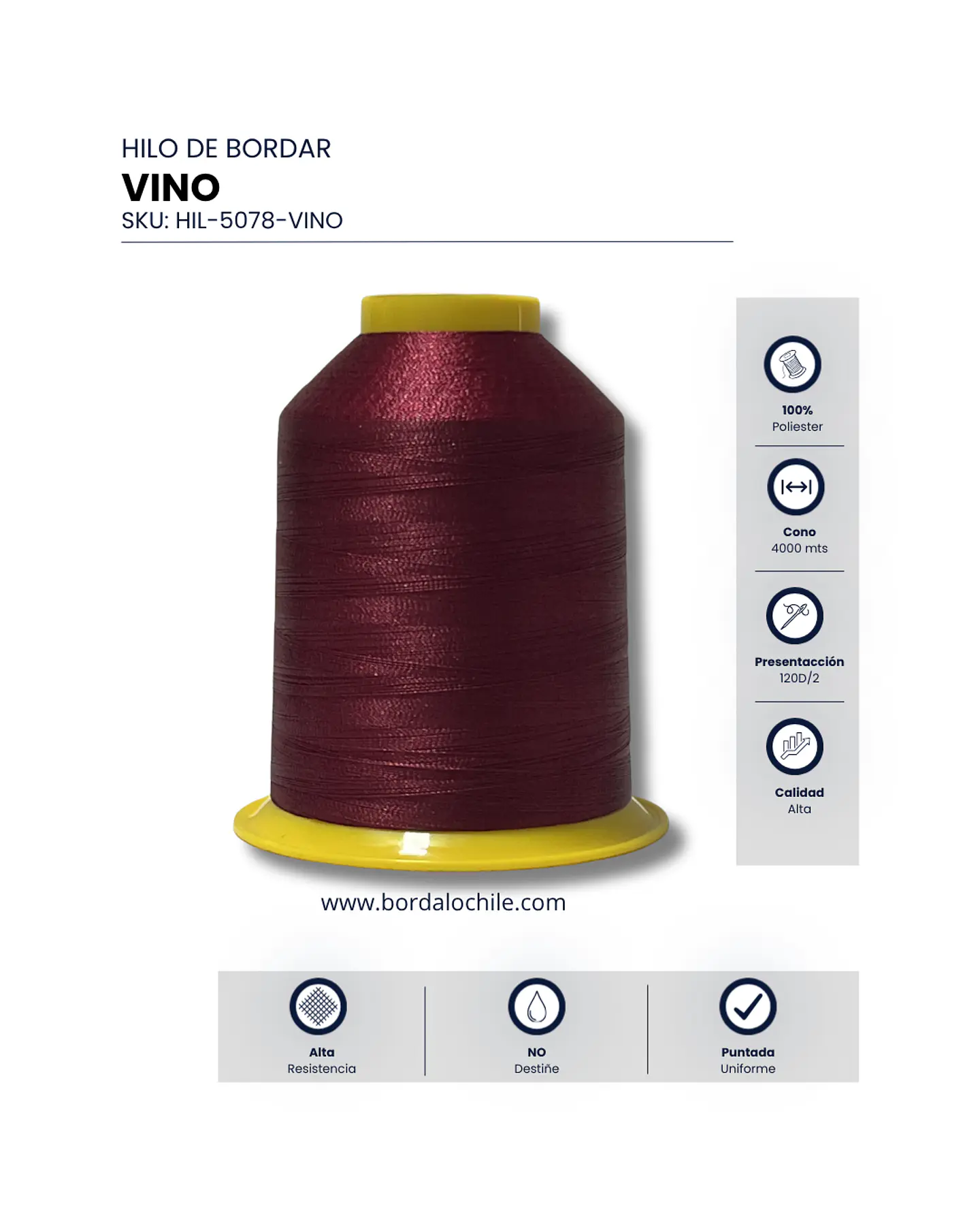 Hilo de Bordar Durafil 120D/2 - Todos los Colores 21