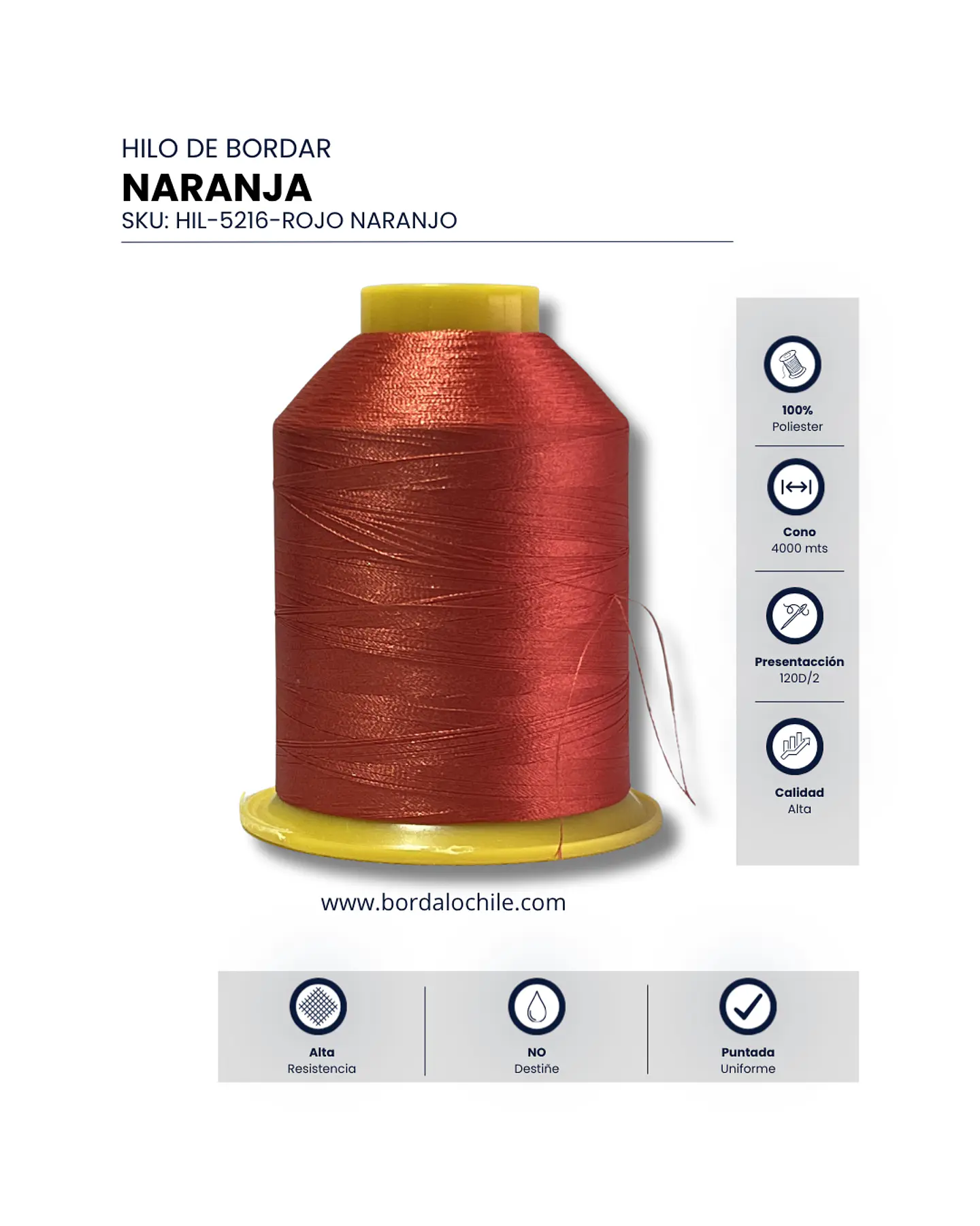 Hilo de Bordar Durafil 120D/2 - Todos los Colores 22