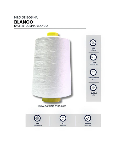 Hilo de Bobina 30.000 YDS