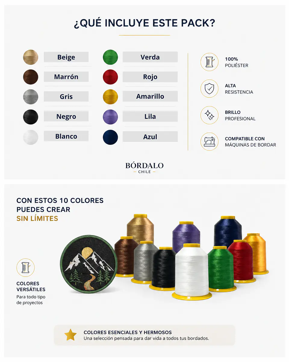 Pack Surtido | 10 Hilos Durafil 2