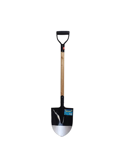 Pala punta de huevo mango madera 