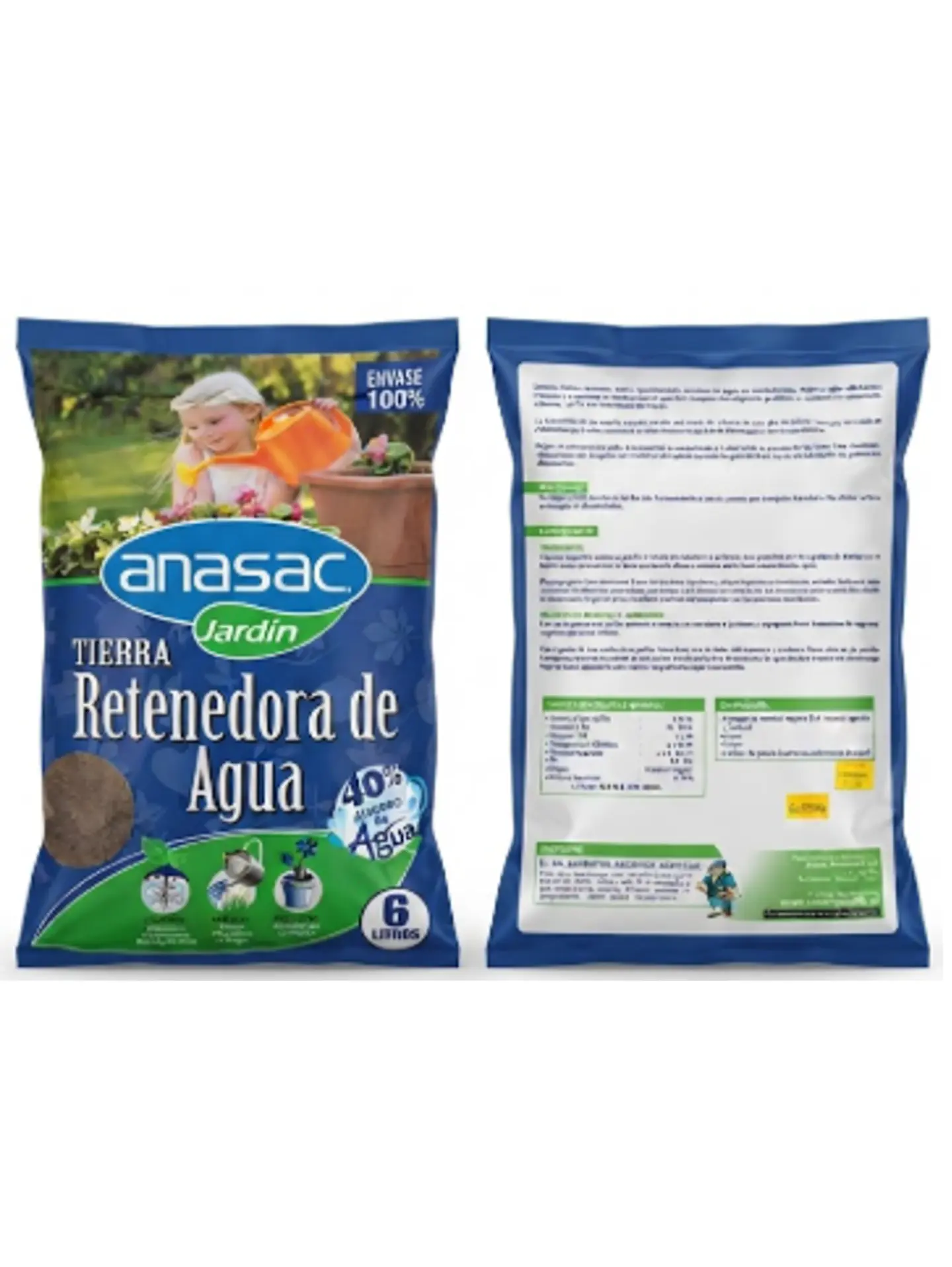 Tierra retenedora de agua 6 L 1