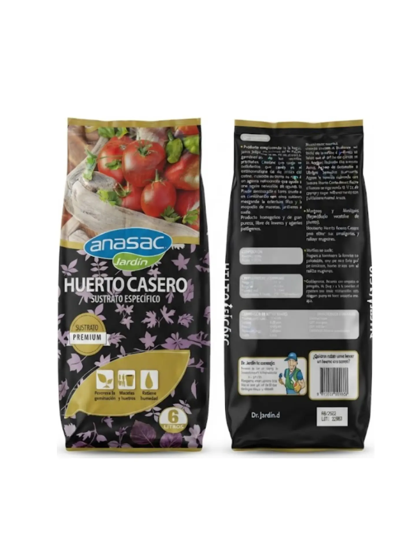 Sustrato premium huerto casero 6 litros 1