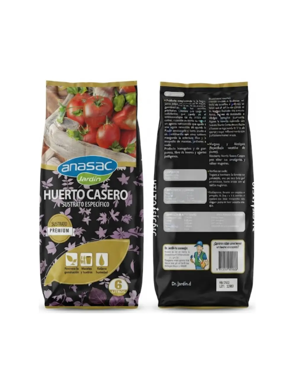 Sustrato premium huerto casero 6 litros 1
