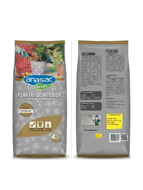 Sustrato premium Plantas de Interior 6 litros