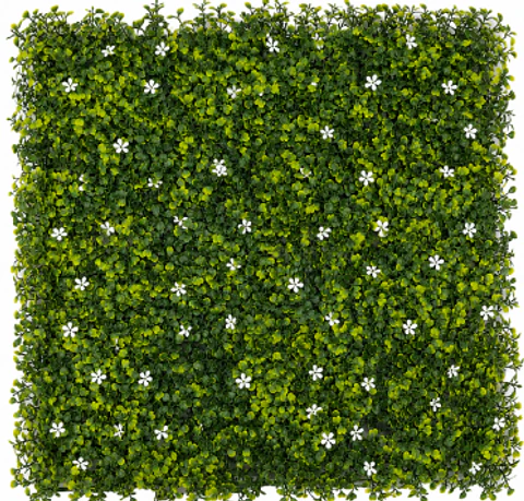Jardin vertical flores blancas 50cm x 50cm con filtro UV