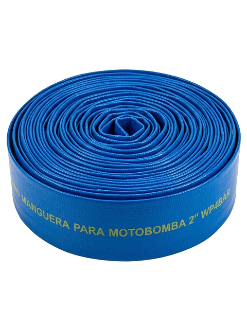 Manguera Plana para Motobomba 2" / 10 metros 