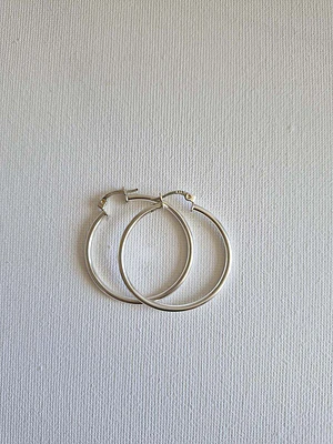Argollas 3cm plata 925