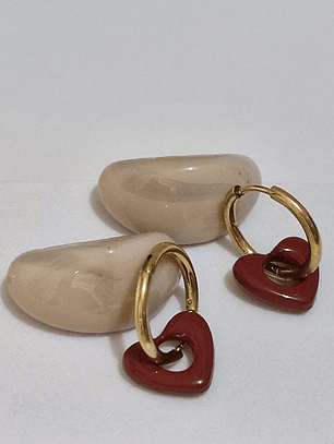 Argolla dorada corazon 2cm